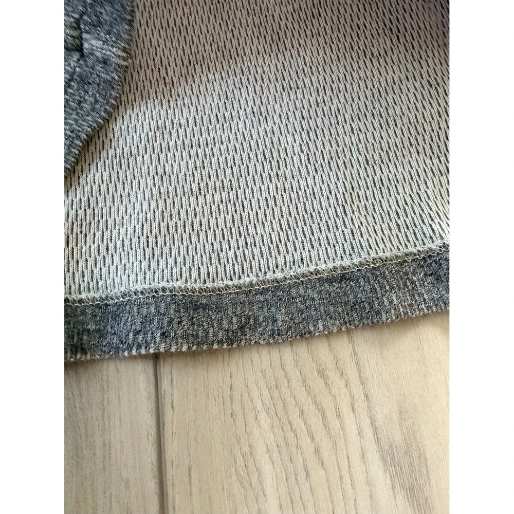 Polo Ralph Lauren Henley Shirt Mens L Grey Long Sleeve Waffle Knit Military Tag
